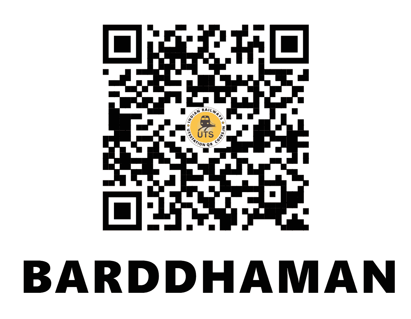 UTS QR Code for BARDDHAMAN - BWN - ER (WEST BENGAL)